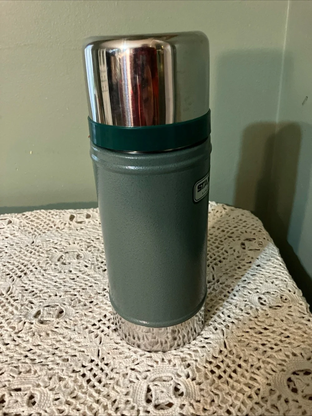 Stanley Stainless Steel 24oz Wide Mouth Thermos EN 12546-1. MINT - Picture 7 of 9